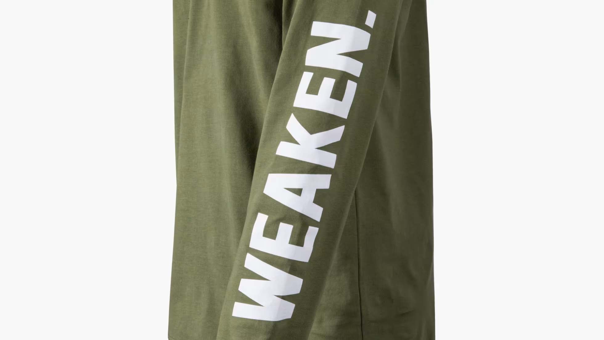 ROGUE DON'T WEAKEN ロングスリープＴシャツ