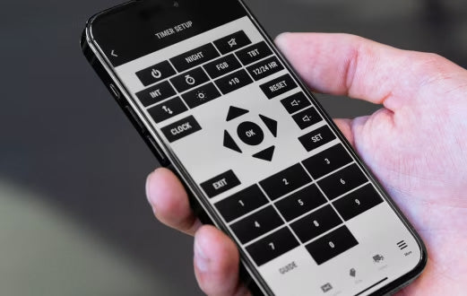 Rogue Echo Gym Timer 2.0をRogue Appでスマートフォンから操作する様子