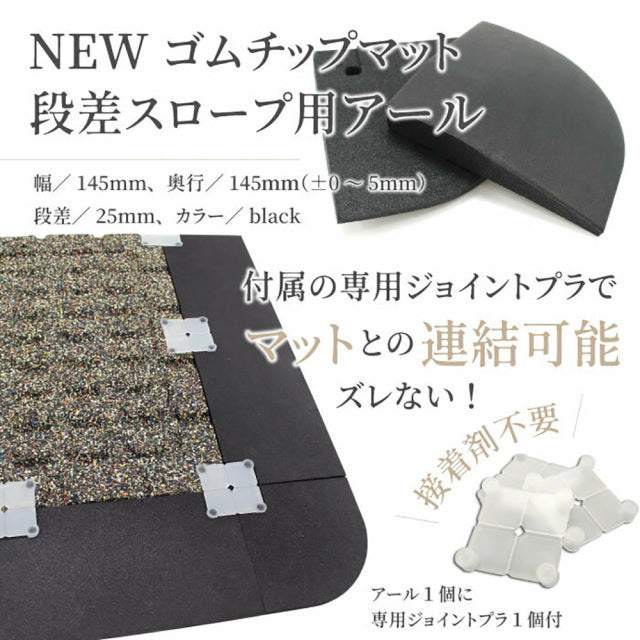 SLDS ジョイントラバーチップマット段差パーツ